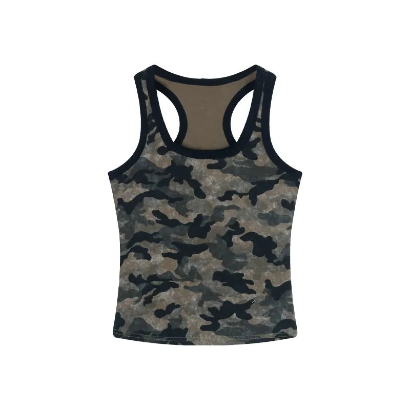 American Chic Camouflage Tank Top Women