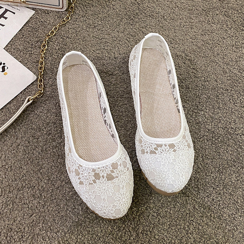 Korean Style Casual Breathable Mesh Round Head Sandals