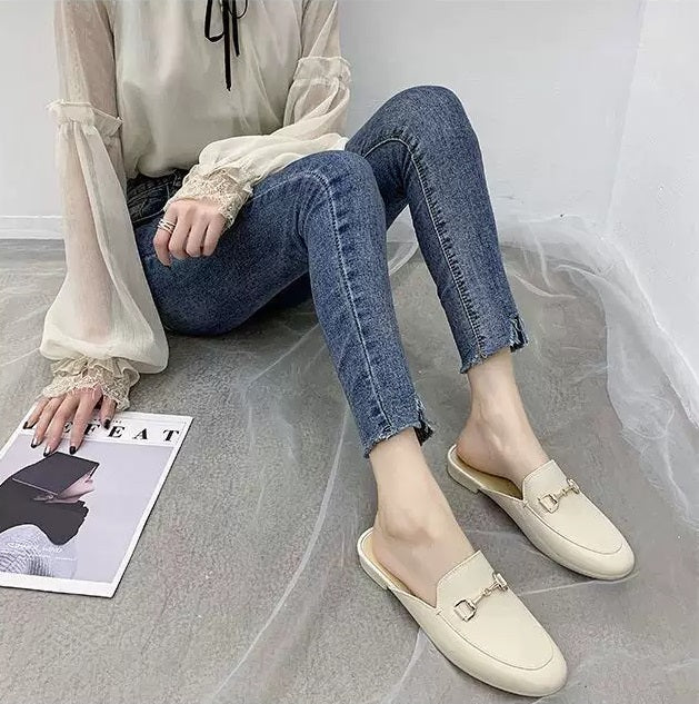 Casual Half Slippers Slip On Sandals Slippers