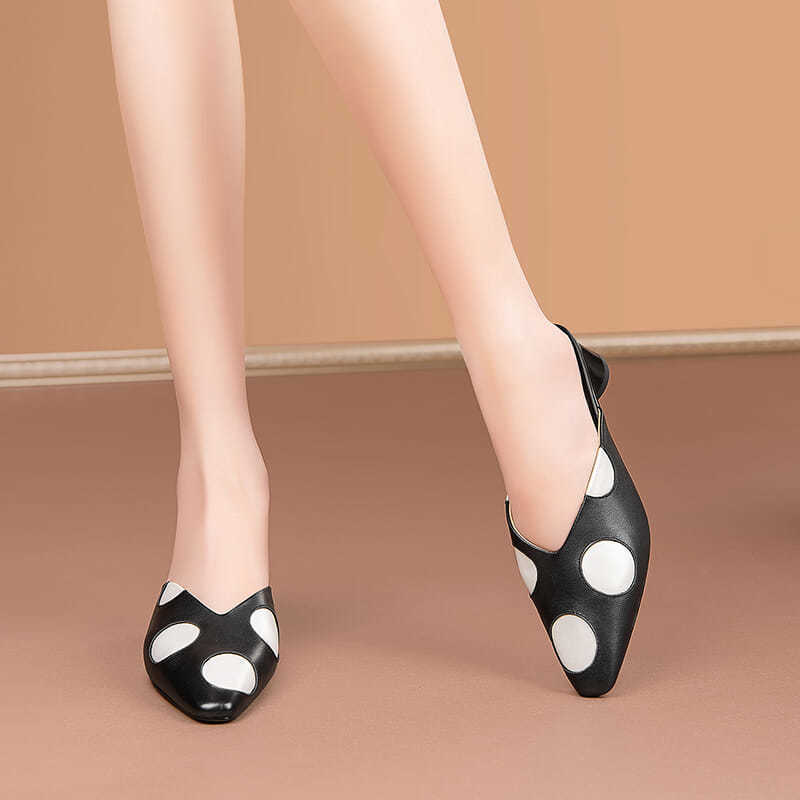 NYC US Style Square Head Thick Heel Sandals Slip On Slippers
