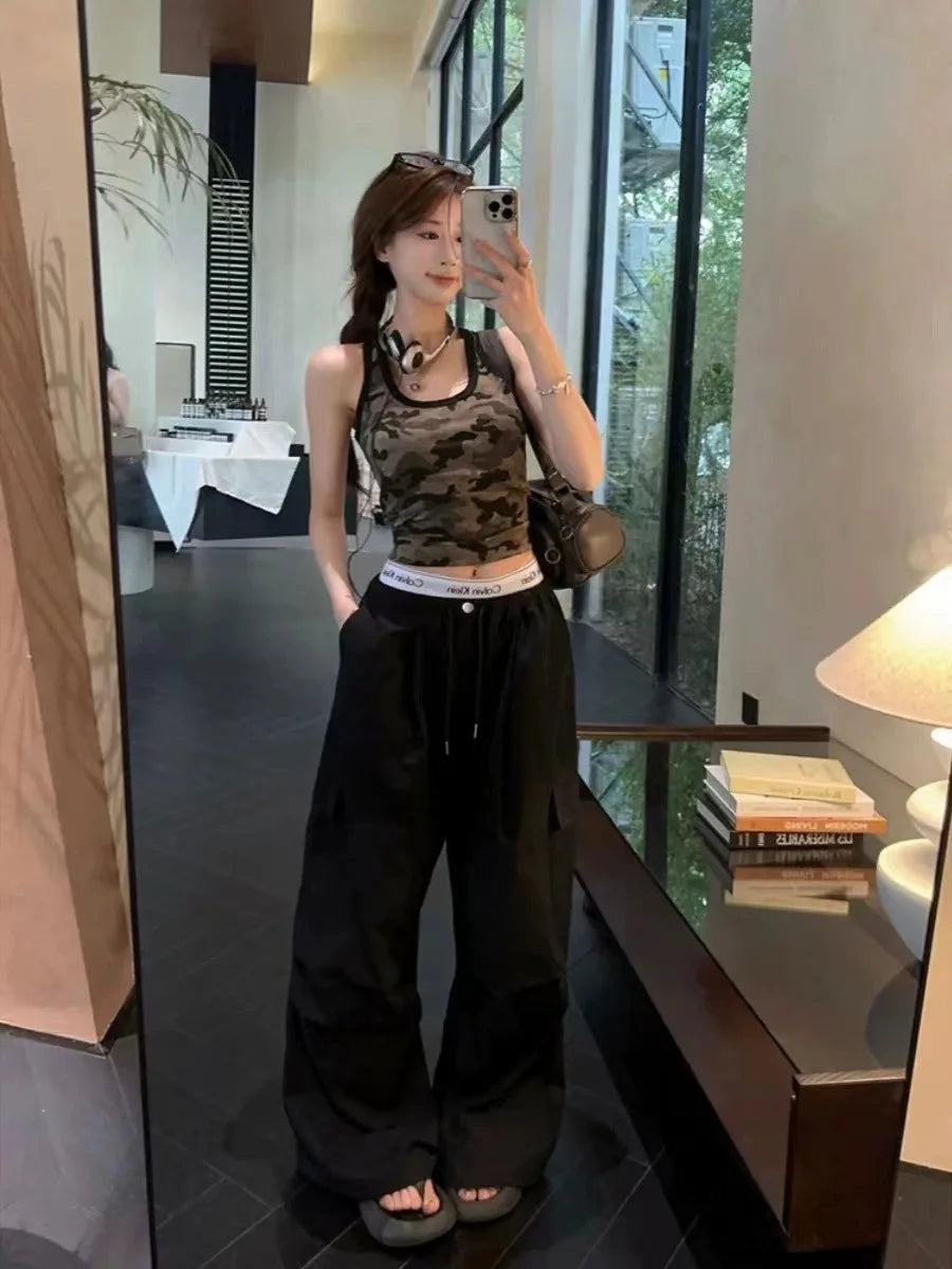 American Chic Camouflage Tank Top Women