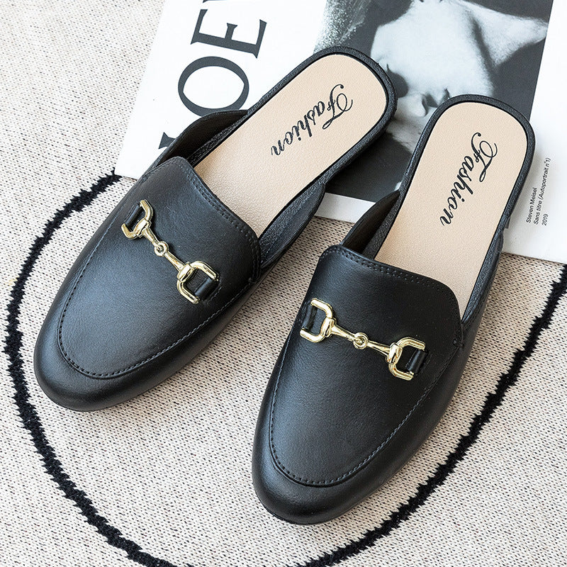Casual Half Slippers Slip On Sandals Slippers