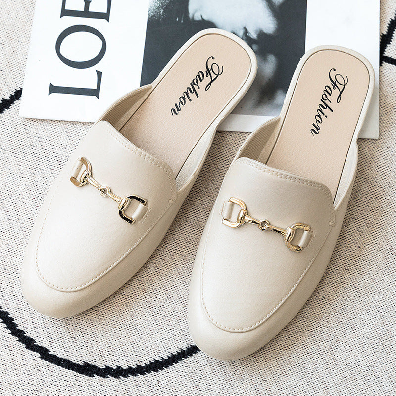 Casual Half Slippers Slip On Sandals Slippers