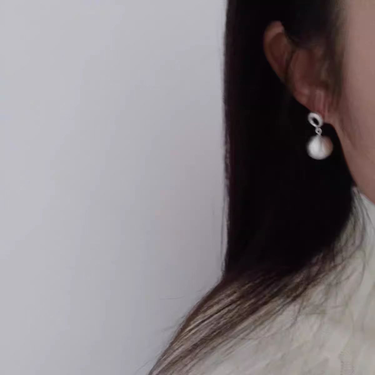 Handmade Spherical Brushed Ball Earrings