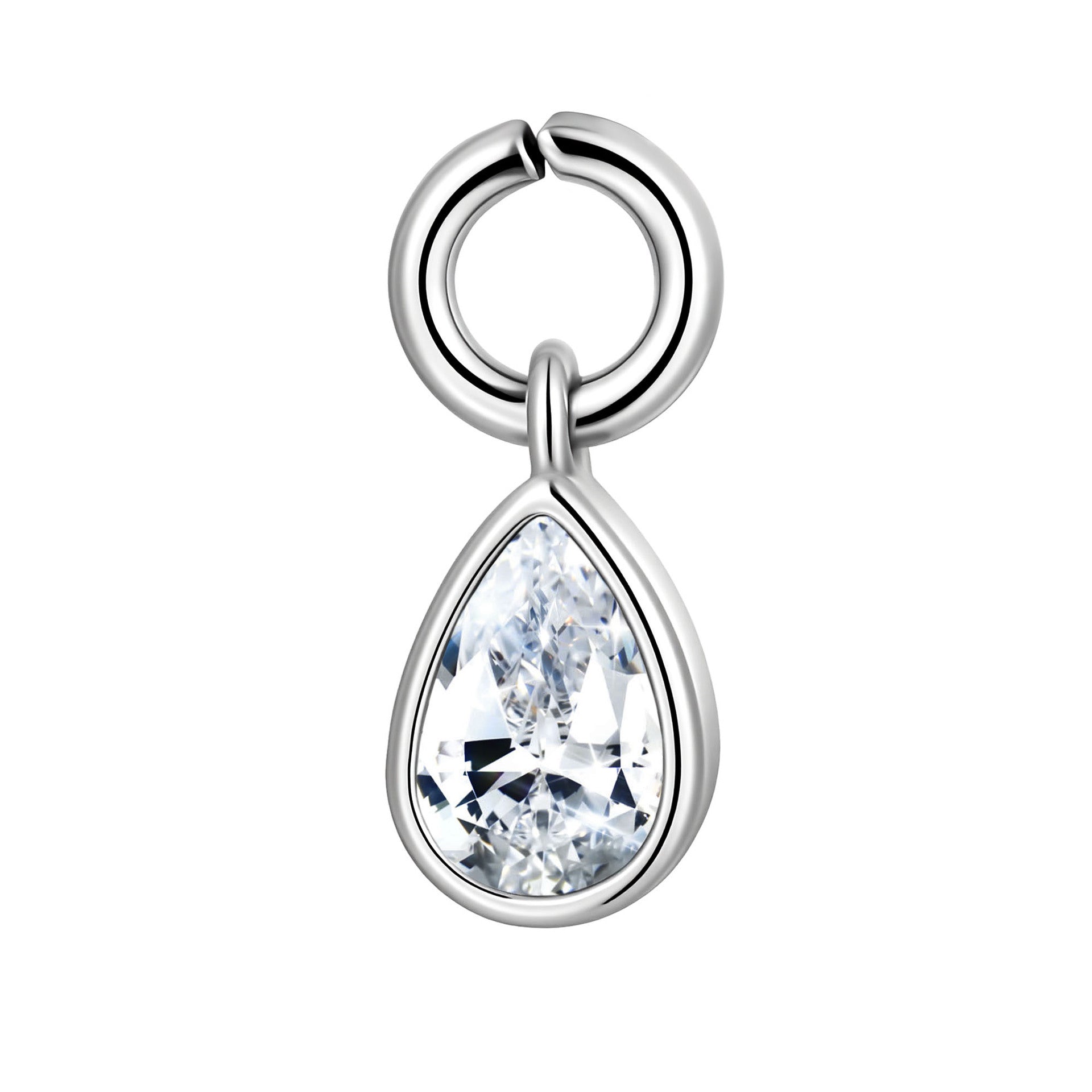 Exquisite Luxury Rhinestone Waterdrop Shaped  Hoop Zircon Cluster 2 Styles Earrings Pair