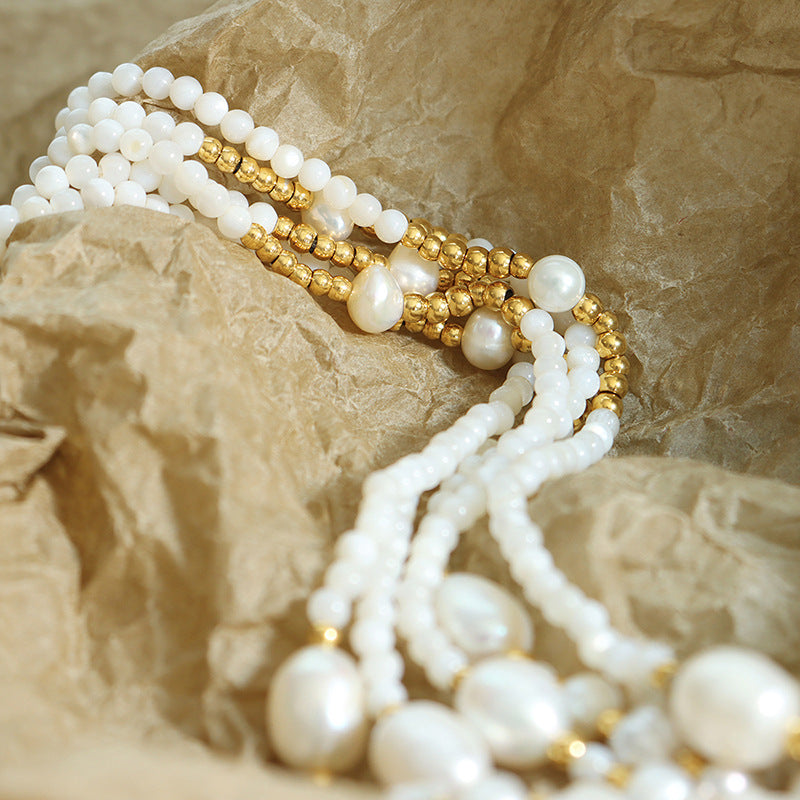 Freshwater Pearl Handmade Beaded Necklace