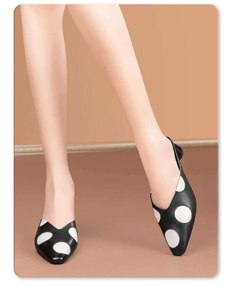 NYC US Style Square Head Thick Heel Sandals Slip On Slippers