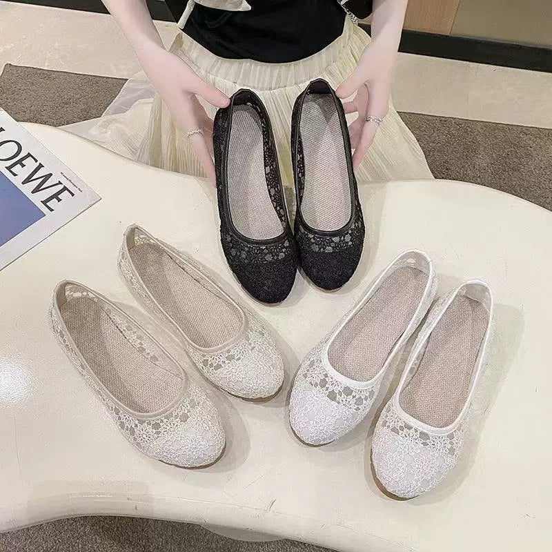 Korean Style Casual Breathable Mesh Round Head Sandals