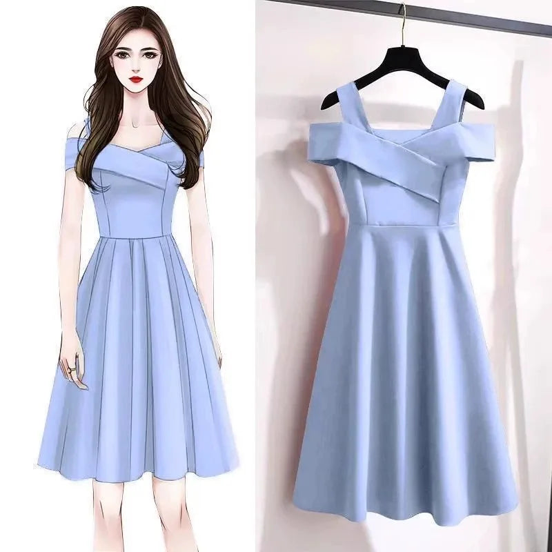 Korean Style Slim Fit High Waist A-Line Skirt