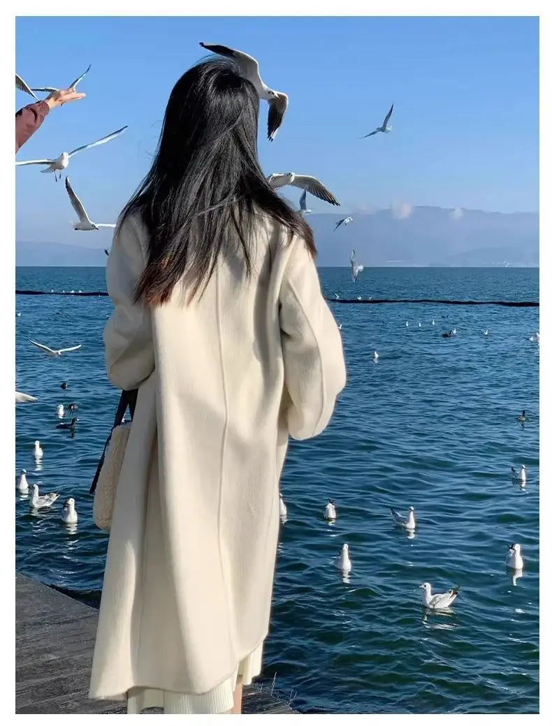 Medium Length Oversize Woolen Coat