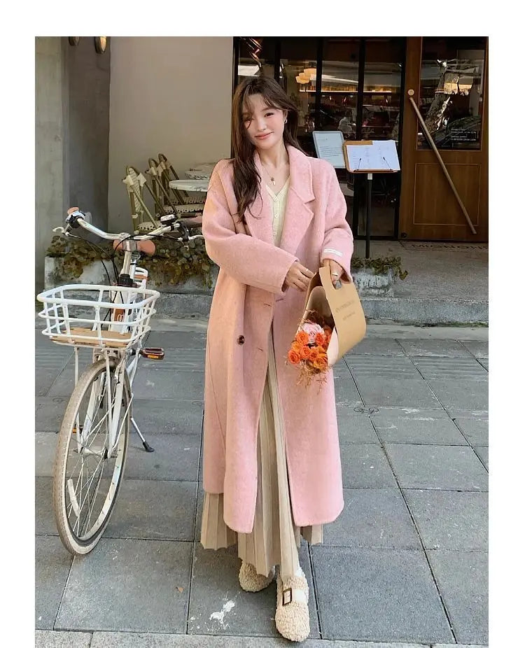 Medium Length Oversize Woolen Coat