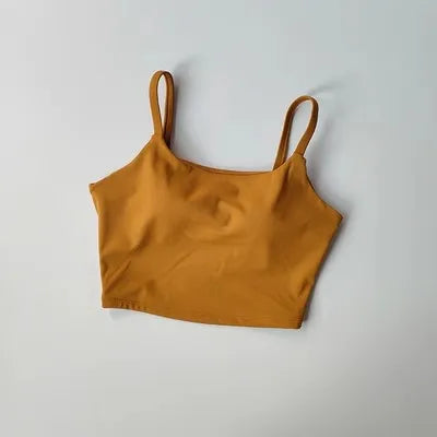 Fitness Push Up Fixed Padded Sports Breathable Bra Top