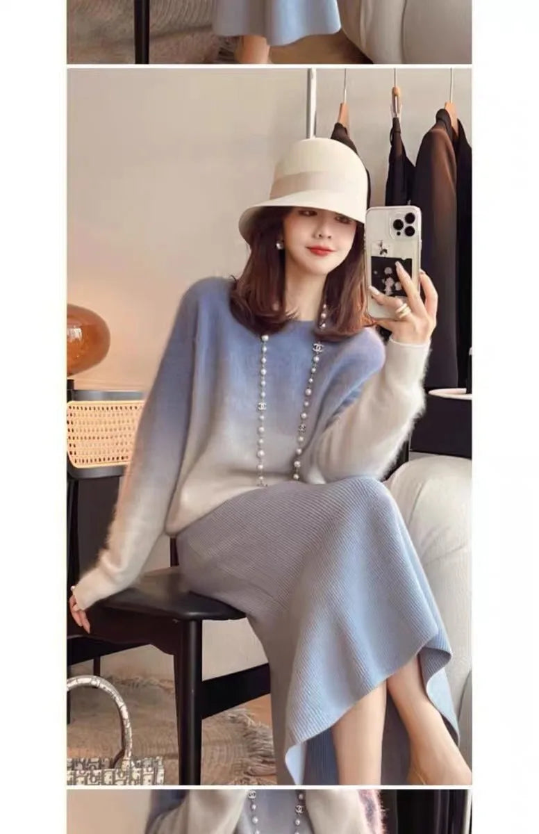 Lazy Pullover Style Super Sweater Knitted Tops