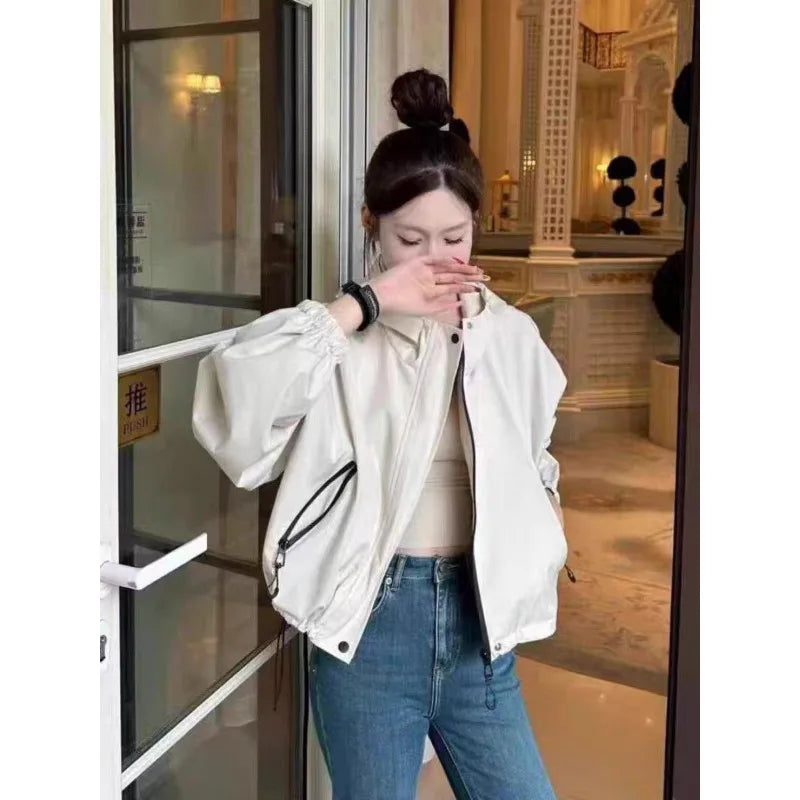 Hooded  Loose Casual Short Top Jacket
