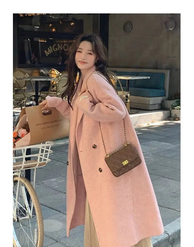 Medium Length Oversize Woolen Coat