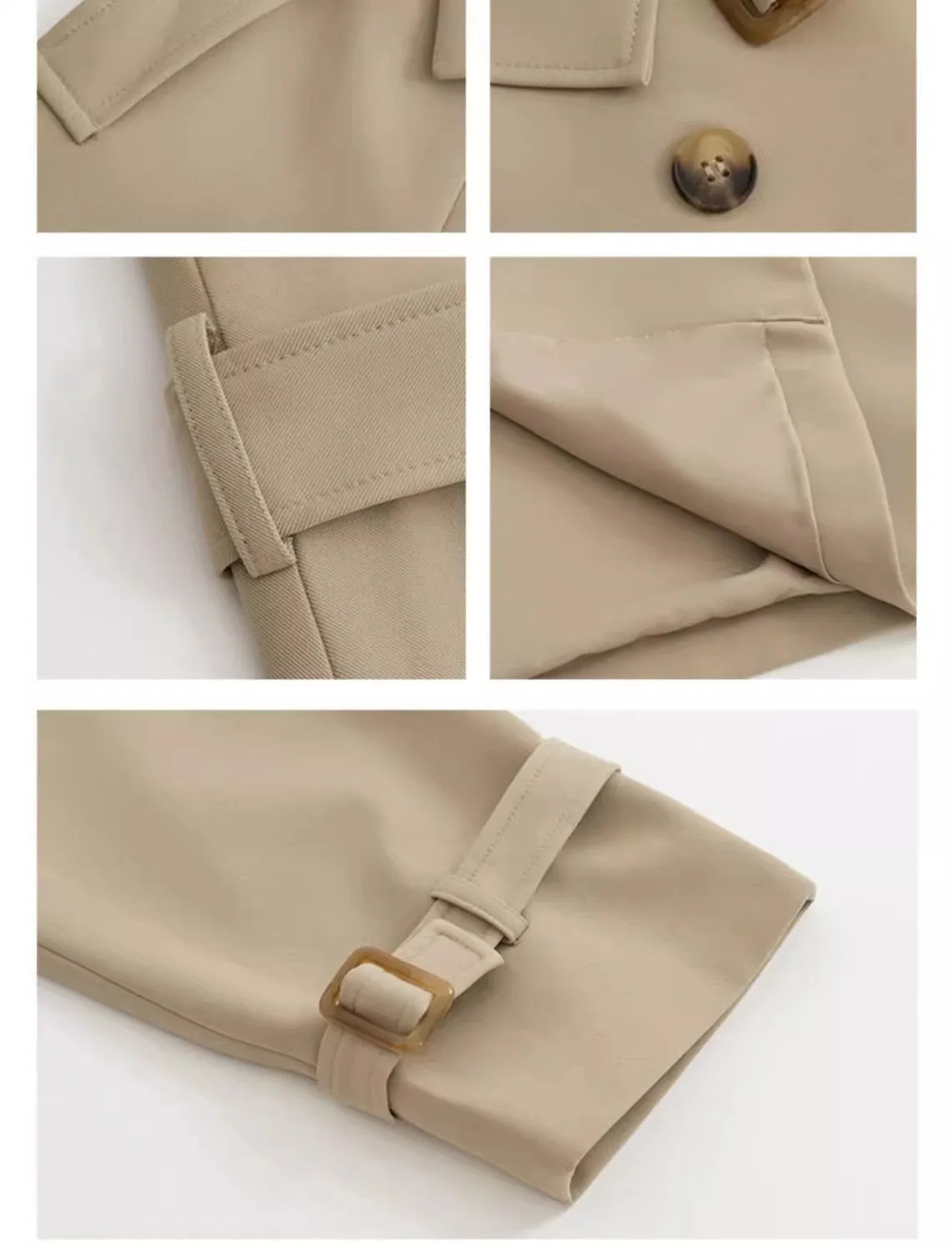 Elegant Lady Lengthened Trench Coat