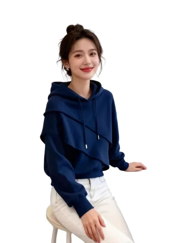 Korean Style Oversized Hoodie Slimming Loose Top