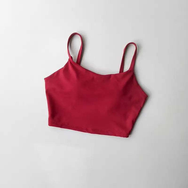 Fitness Push Up Fixed Padded Sports Breathable Bra Top