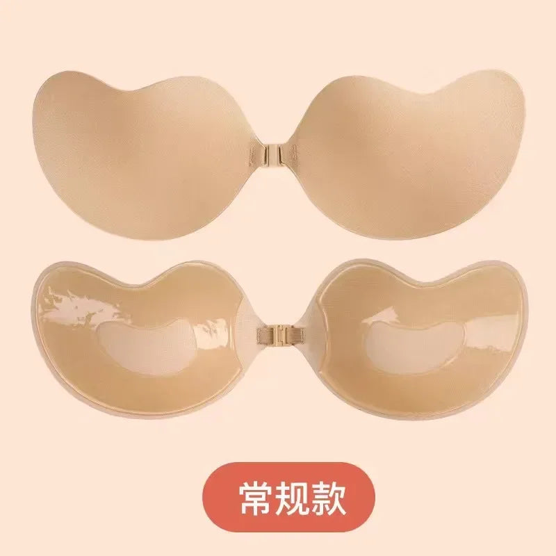 Silicone Chest Stickers Lift Up Self Pushup Adhesive Invisible Strapless Nude Bra