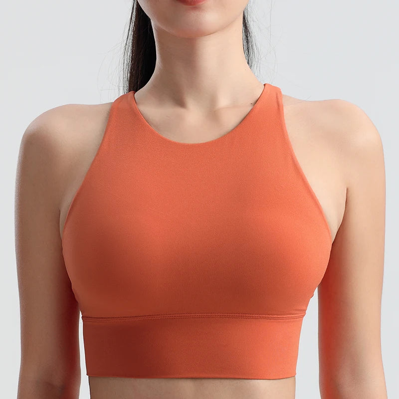 Sports Outdoor Fitness Yoga Bra Running Underwear Quick drying Shockproof Tank Top Women's Top Integrated Coaster