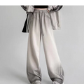 Korean Style Tie-dyed High Waist Loose Wide-leg Pants