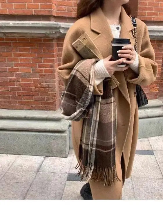 Medium Length Oversize Woolen Coat