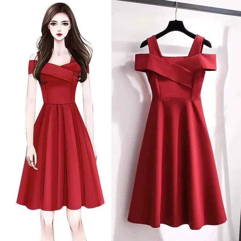 Korean Style Slim Fit High Waist A-Line Skirt
