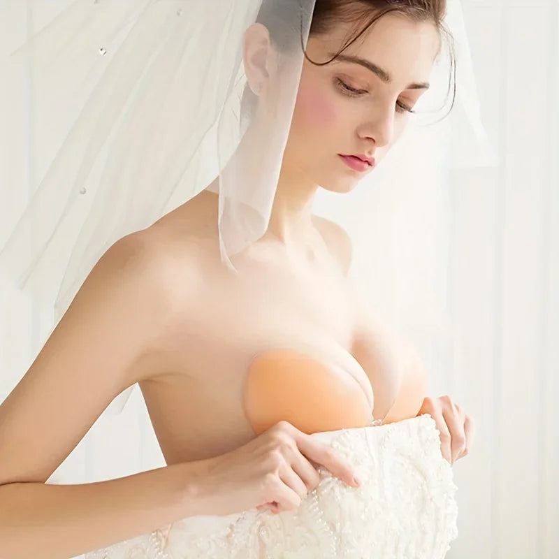 Silicone Breast Patch Strapless Invisible Thickened Push-up Bra