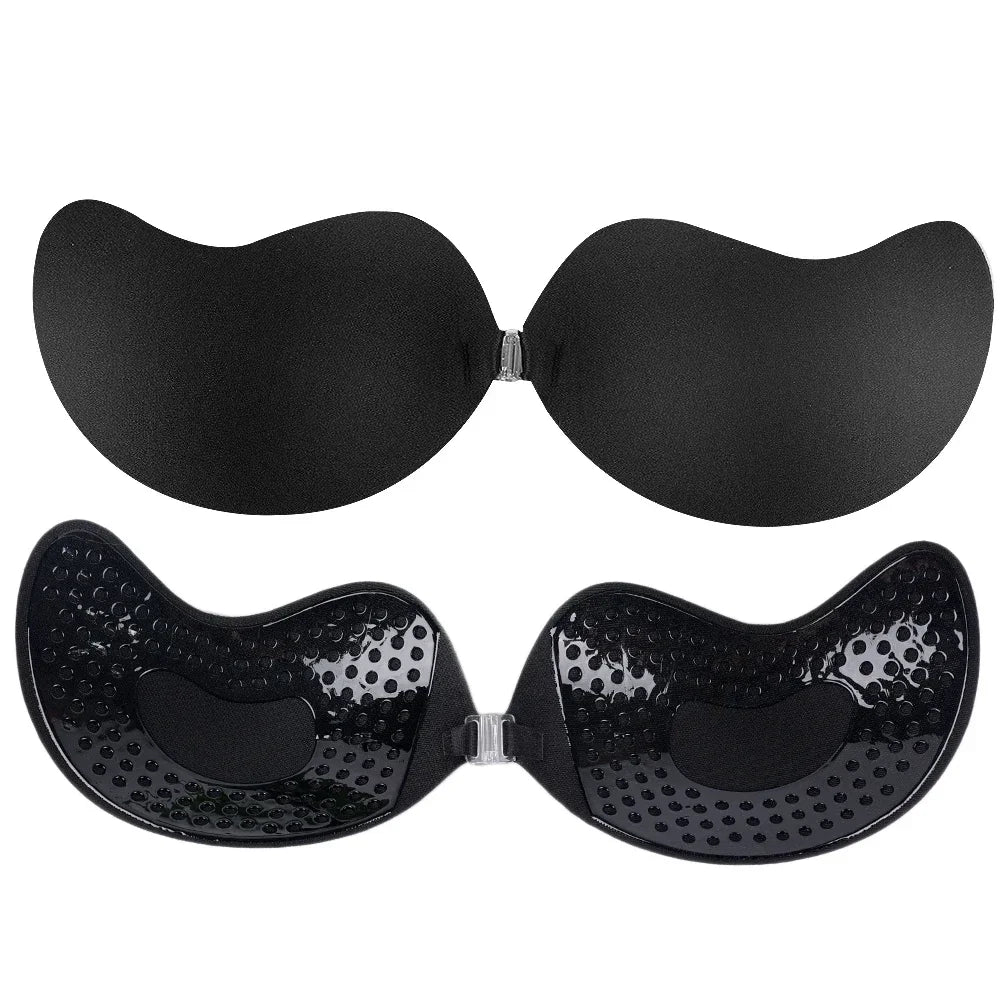 Silicone Chest Stickers Lift Up Self Pushup Adhesive Invisible Strapless Nude Bra