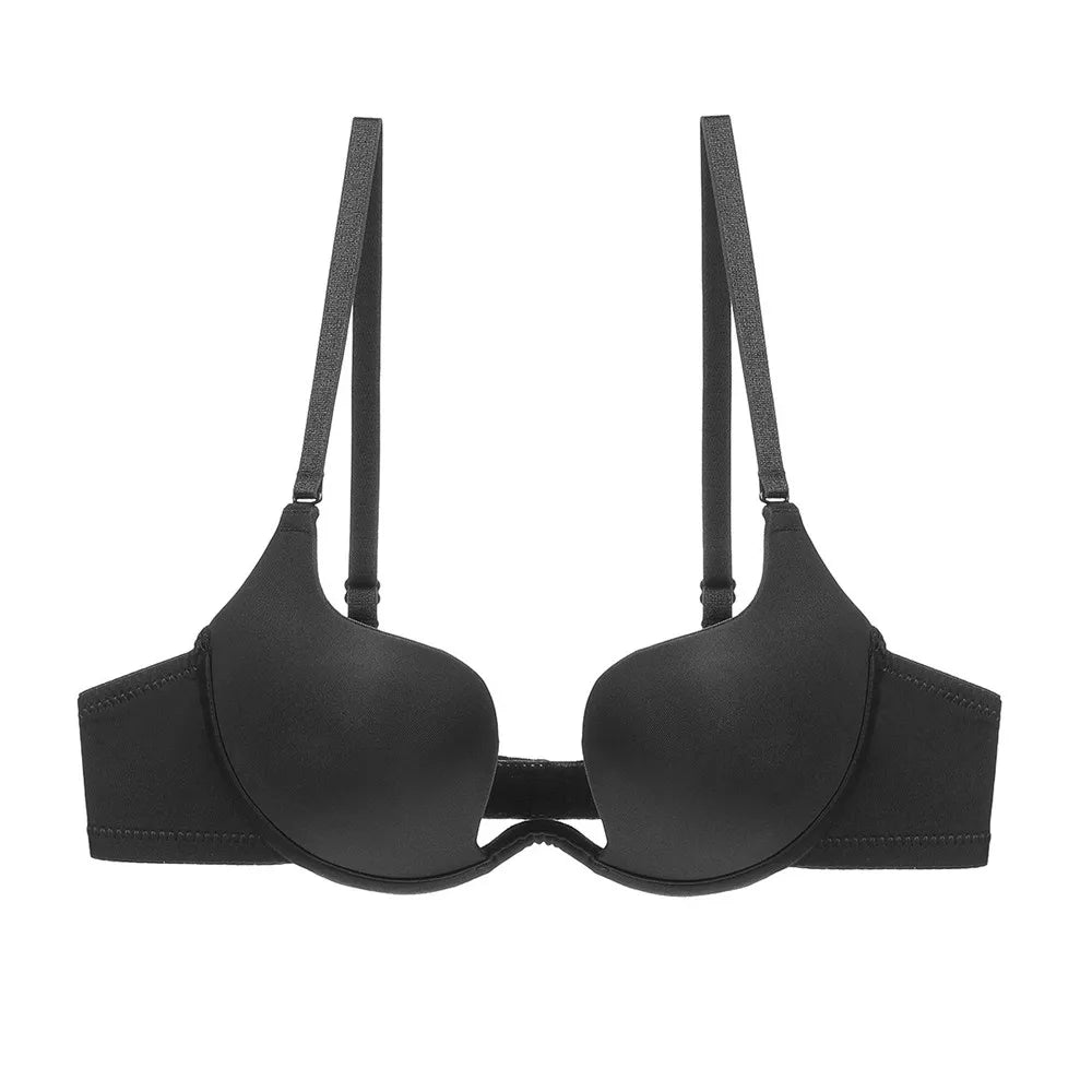 Sexy Invisible Seamless Push-Up Adhesive Silicone Cover U-Back Bra