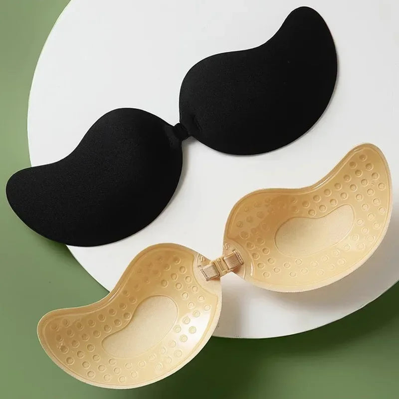 Silicone Chest Stickers Lift Up Self Pushup Adhesive Invisible Strapless Nude Bra