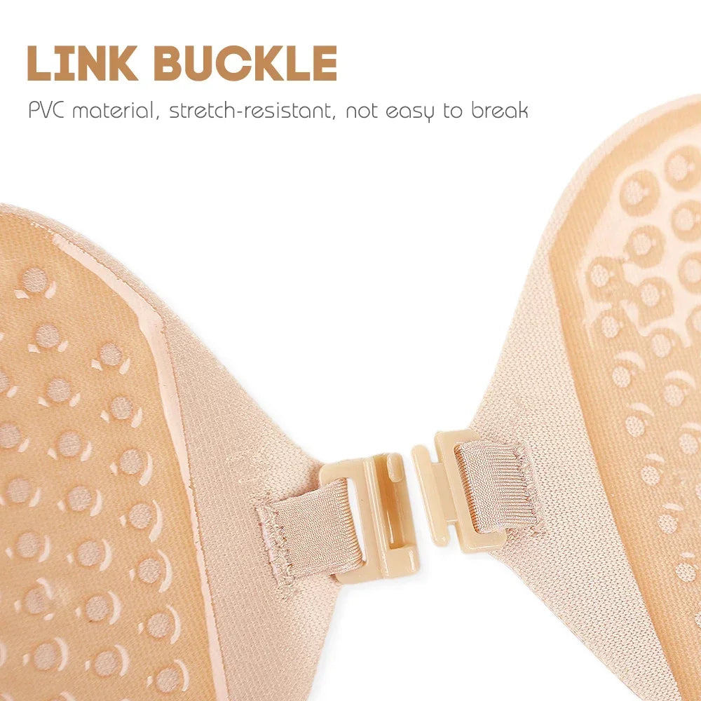 Silicone Chest Stickers Lift Up Self Pushup Adhesive Invisible Strapless Nude Bra