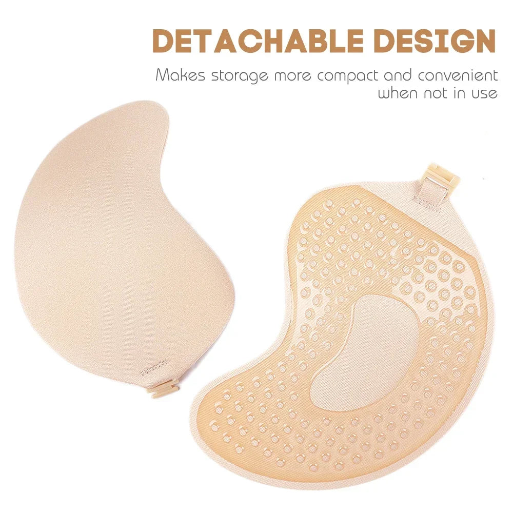Silicone Chest Stickers Lift Up Self Pushup Adhesive Invisible Strapless Nude Bra