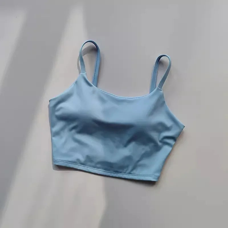 Fitness Push Up Fixed Padded Sports Breathable Bra Top