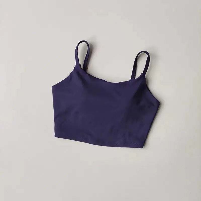 Fitness Push Up Fixed Padded Sports Breathable Bra Top