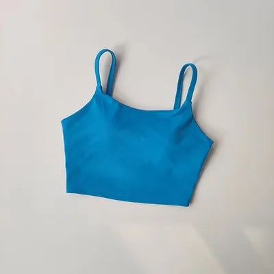 Fitness Push Up Fixed Padded Sports Breathable Bra Top