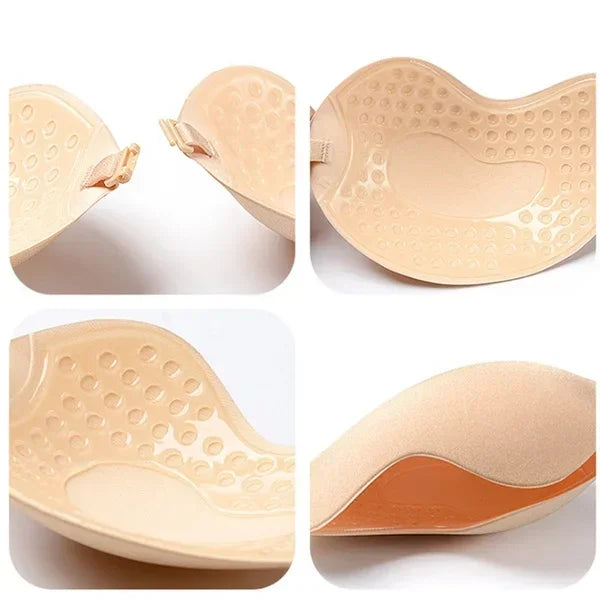 Silicone Chest Stickers Lift Up Self Pushup Adhesive Invisible Strapless Nude Bra