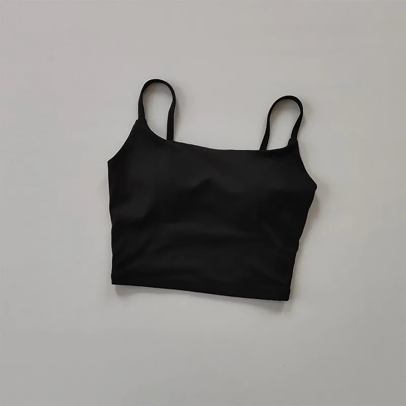 Fitness Push Up Fixed Padded Sports Breathable Bra Top