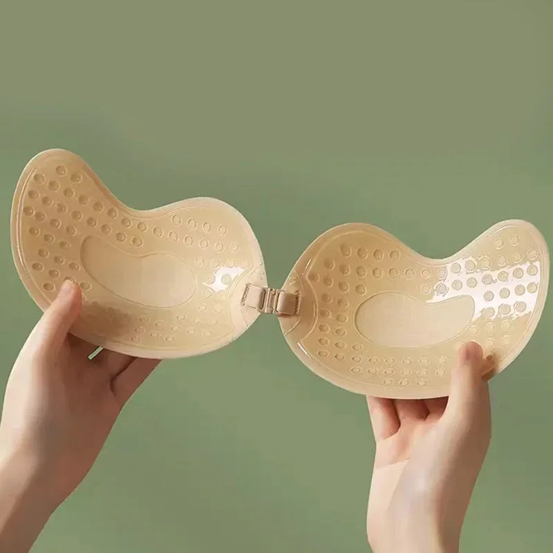Silicone Chest Stickers Lift Up Self Pushup Adhesive Invisible Strapless Nude Bra