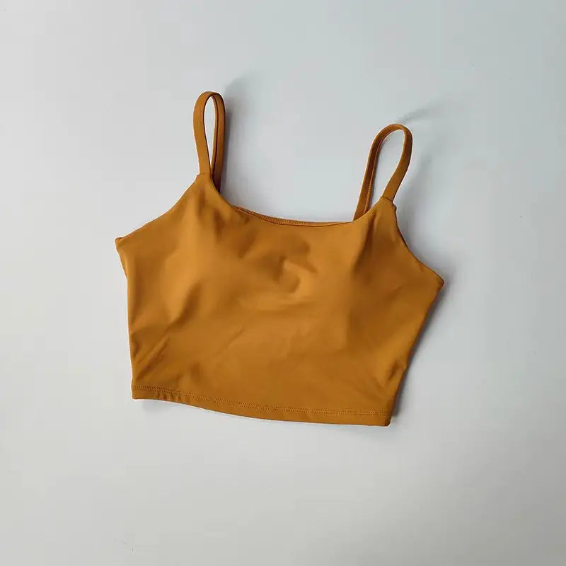 Fitness Push Up Fixed Padded Sports Breathable Bra Top