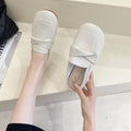 Casual Closed Toe Loafers Half Slippers Sandals