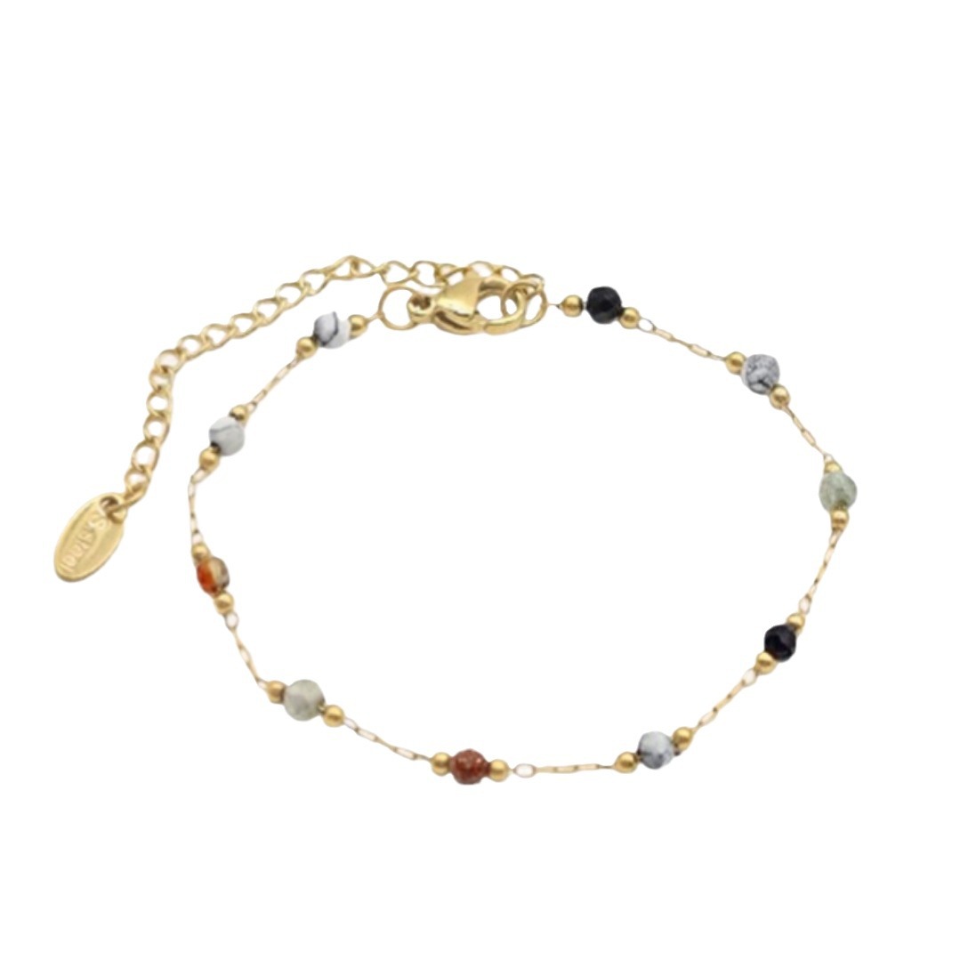 Natural Stone Handmade Collarbone Necklace Set