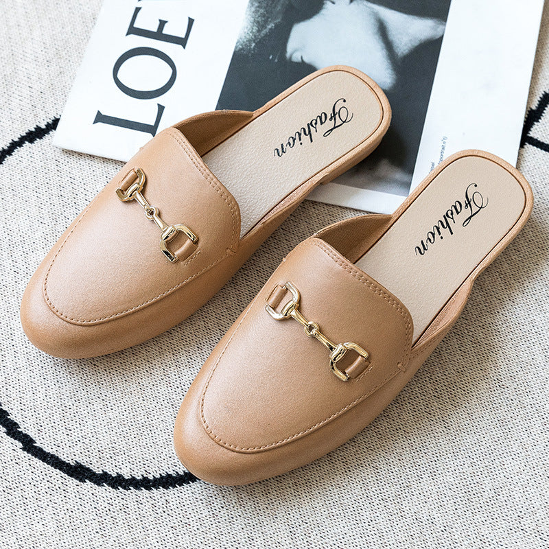 Casual Half Slippers Slip On Sandals Slippers